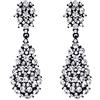 EVER FAITH Orecchini Donna Art Deco Vintage Stile Pendente Cristallo austriaco Forate