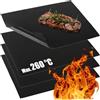 COM-FOUR® 4X Tappetino per Barbecue in Teflon, Tappetino da Forno