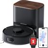 SwitchBot K11+ Robot aspirapolvere e lavapavimenti con Matter, 6.000 Pa, svuotamento automatico per 90 giorni, sistema LDS, ultra-sottile con 9 cm, compatibile con Apple Casa, Alexa e Google Home
