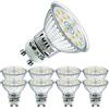 EACLL Lampadine LED GU10 4.9W Equivalente a Alogena 75W, Pacco da 8, 585 lumen 4000K Bianco Naturale, Faretti AC 230V senza Sfarfallio, Angolo a Fascio 120° Spot, Non Dimmerabile Lampade Riflettore