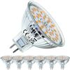 EACLL Lampadine LED GU5.3 MR16 6W Equivalente a Alogena 50W, Pacco da 6, 450lm 2700K Luce Bianca Calda, Faretti AC/DC12V senza Sfarfallio, Angolo a Fascio 120° Spot, Non dimmerabile Lampade Riflettore