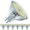 EACLL Lampadina LED GU5.3 6W 6000K Bianca Fredda 485lm Equivalente a Alogene 50W MR16, Faretti AC/DC 12V, Senza Sfarfallio Angolo a Fascio 120° Spot, Non Dimmerabile Lampade Riflettore, Pacco da 6