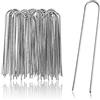COM-FOUR® 50x ancoraggi a terra in acciaio rivestito - robusti picchetti per il fissaggio di pile e pellicole per erbacce - ancoraggi a terra per giardino e campeggio