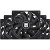 Thermalright Ventola di raffreddamento CPU TL-C12C X5, ventola nera per PC con velocità di rotazione 1550 giri/min, raffreddamento del computer da 120 mm, ventola di controllo PWM per chassis