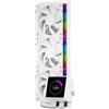 TR Peerless Vision 360 ARGB White Refrigeratore a Acqua per CPU con 3 Ventole PWM Wireless Splicing, Schermo LCD IPS con Risoluzione 480x480-3,95 Pollici, per Intel LGA1851/1700, AM4/AM5