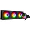 TR -AQUA ELITE 360 V6 ARGB BLACK CPU Refrigeratore liquido, 360 file di raffreddamento, 3x120mm Radiatore ad acqua, AM: AM4/AM5, Intel LGA115X/1200/2011/1700/1851, Raffreddatore CPU AIO