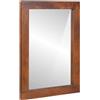 Generico Specchio Rettangolare Marrone e Argento 50 x 2,5 x 70 cm,Specchi,4018911