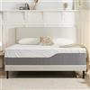 Twirest Materasso 90 x 190 cm, spessore 20 cm, fermezza media, traspirante e confortevole, con supporto equilibrato, fodera per letto rimovibile e lavabile con cerniera.