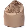 Ecopuf - Poltrona pouf Sako - Pouf per la cameretta dei bambini - Borsa in tessuto robusto - Sedia da salotto - Arredamento - Poltrona L - 70x110cm - Beige Nc17