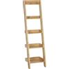 Beliani Libreria a scala 4 ripiani legno chiaro scaffale inclinato moderno contemporaneo