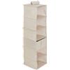 5 five simply smart 5five - scarpiera groomy 6 scomparti con cestino beige 127x30cm