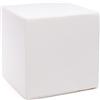 Ecopuf | Pouf Poggiapiedi Quadrato | Ottomana Cubo 40x40x40 Cm | Poggiapiedi Divano completamente sfoderabile Resistente e Antistrappo | Comodo Sgabello in Ecopelle