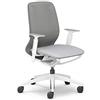 Sedus Se:Motion Net, Sedia ergonomica da ufficio per casa, personalizzabile, grigio, struttura: grigio chiaro