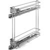 DACAN PROTECTION Carrello cestello portabottiglie Estraibile per Mobile di Cucina in Acciaio Cromato - Base mobile - Sistema Ammortizzato Soft - Close