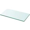 Genérico Mensole in Vetro Trasparente 2 pz 20x30 cm,Trasparente,2.74kg,3051546