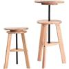 Generisch 48-65 cm, sgabello regolabile in altezza, in legno di faggio, sgabello per artisti, per pittura, per adulti, per bar, cucina, casa, ufficio, studio