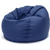 Ecopuf | Sakwa Pouf Poltrona Sacco Taglia L - da Interno Sfoderabile - in Microfibra Antimacchia - Imbottitura Polistirolo 95x65Cm