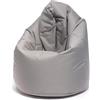 Ecopuf - Poltrona pouf Sako - Pouf per la cameretta dei bambini - Borsa in tessuto robusto - Sedia da salotto - Arredamento - Poltrona XL - 85x135cm - Perla Nc13
