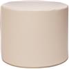 Ecopuf Pouf Poggiapiedi Roller in Ecopelle Sfoderabile - Puff Sgabello Rotondo Imbottito da Interni