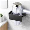 OETAMS Porta Phone Bagno da Muro, Porta Asciugacapelli da Parete Bagno | in Acciaio Inossidabile Porta Phon Senza Foratura Supporto Asciugacapelli per Bagno