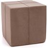 Ecopuf Pouf Poggiapiedi Block in Microfibra Sfoderabile - Puff Sgabello Quadrato Imbottito x Interni