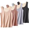 AOOPOO 4 Pezzi Maglie Termiche Senza Maniche per Donna Top a Canotta Foderato in Pile Gilet Intimo Termico Invernale Canottiera Calda per Donna
