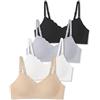 SALIA Girl Reggiseno Senza Cuciture Invisibile con Imbottitura Leggera e Morbida e Spalline Regolabili