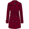 Wantdo Cappotto Donna Invernale Antivento Doppiopetto con Cintura | Antivento, Caldo, Giacca Caban con Spalline, Cintura Rimovibile, Misto Lana, Slim Fit, Primavera & Inverno, Ogni Giorno