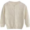 AOOPOO Bambini Neonate Maglione Lavorato a Maglia Sottile Cardigan, Manica Lunga Maglia Giacca Coprispalle Tinta Unita Chiusura Manica Lunga Giacca, Morbido, Girocollo, con Bottoni 1-11 Anni
