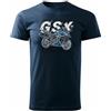 TOPSLANG Maglietta da moto GSX 1000 GT Adventure v1, Blu scuro, XL