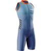 VOXCAUTQ Tuta Triathlon Uomo Senza Maniche con Fondello Sottile e 3 Tasche