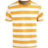 COSAVOROCK T-Shirt Uomo a Righe in Cotone a Manica Corta Girocollo