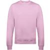 Awdis - Felpa Girocollo Tinta Unita - Uomo (XS) (Rosa Chiaro)