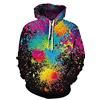 keephen Felpa con Cappuccio Unisex con Grafica Divertente Pullover Graffiti Stampato in 3D Felpe con Colori Hit Personalizzati Maglioni a Maniche Lunghe con Tasche