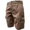 Aeronautica Militare Shorts, Bermuda BE0288 Pantaloncino da Uomo, Shorts Cargo BE0288UCT04332 (IT, Testo, L, Regular, Regular, 57642 Tobacco Brown)