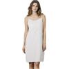 BEAUTELICATE Sottoveste Donna Cotone Lavato Cort Antistatico Abitino Sottoveste Sottogonna Loose Fit per Abiti Camicia da Notte Pigiama Intimo Estiva Bianca, M