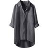 RYTEJFES Copricostume Donna Mare Camicia Donna Camicia Camicetta Maglie Lunghe Sottogiacca Elegante Blusa Bianca Estiva Lino Oversize Maglia Copri Costume Camicioni Estivi Cotone Maniche Estivo Caftano