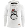 keephen Felpa con Cappuccio da Uomo Hello Darkness My Old Friend con Stampa Teschio Pullover Slim Fit Felpa Divertente