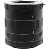 Generico Tubo di prolunga macro, compatibile con Canon, EOS EF | Set 9mm 16mm 30mm, messa a fuoco manuale, metallo, nero, per ingrandimento obiettivo(NEX)