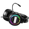 Walmeck Cuffie da Gioco Cuffie con Surround Cablato con Microfono a Cancellazione di Rumore Luce LED per PC