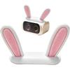 Generico Action Camera Piccole Orecchie da Coniglio Magnetiche Stampate in 3D di | Per Action Camera Per Donne Uomini Vlogger Creatori di Contenuti Indoor Outdoor Viaggi Bici