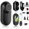 Nvgfelis Bodycam - Mini action cam 1080p, 26 g, ultra leggera, subacquea, per casco e moto, POV, per bicicletta, sci, avventure all'aperto, regalo per uomo e donna