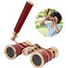 Zunate Mini Binocolo da Opera 3x25 per Teatro |Visione di Concerti Compatta in Vetro Bianco per Bambini e Donne (rosso)