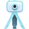 AKTOUR Finte Che Sembrano Vere Digital Vlog Video Camera con Kit Accessori e Funzione Chitarra 44 Gatti (Blue, 11.5x11.5x5.5)