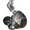Walmeck Auricolari Cablati con unità a Bobina Mobile Magnetica Resistente da 11 Mm, Cavo Staccabile con Microfono, Auricolare Dinamico con Diaframma in Grafene per lo Sport, Isolamento (Nera)