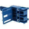 Horett Localizzatore di Fori Diritti Guida per Trapano Strumento Guida per Perforazione Regolazione Millimetrica 6mm 8mm 10mm Punte da Trapano Plastica ABS Portatile con Tasselli e Anelli (Blu)
