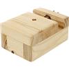 EXCEART Letto per Incisione di Sigilli in Legno Marrone, Regolabile, Superfici Lisce e Arrotondate, per Studenti e Lavori di Scultura