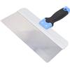 Yinhing Mastice in Acciaio Inossidabile da 12 Pollici Lucidato a Specchio con Impugnatura in Gomma Antiscivolo per la Manutenzione dell'auto, Miglioramento Domestico Ergonomico (12 pollici 300 mm)