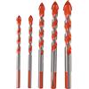 Yinhing Bit di Trapano Set, Bit per Trapano in Carburo 6-12 Mm Diametro 5pcs Maniglia a Triangolo Duri per in Lega in Lega per Elettrico a Mano, Tavolo