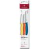 Victorinox Set di coltelli da sbucciare svizzeri 3 pz, multicolor,